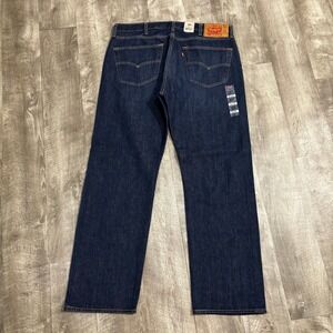 Levi 501 Mens Dark Wash Button Fly Denim Jeans 38x32 NWT Levi's